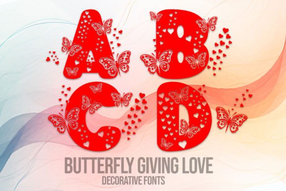 Butterfly Giving Love Typeface Review