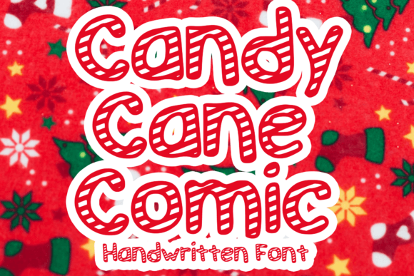 Candy Cane Comic: A Festive Font for Holiday Campaigns