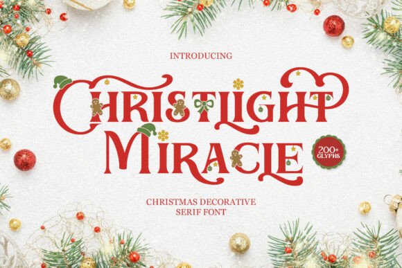 Christlight Regular: A Festive Serif for Brand Storytelling
