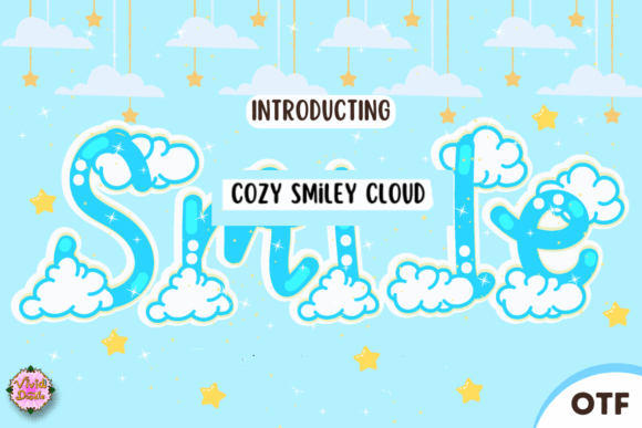Cozy Smiley Cloud: The Perfect Decorative Typeface for Handmade Brands