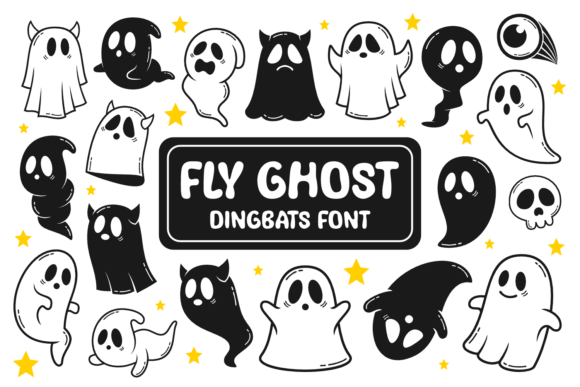 Fly Ghost Font: A Playful Typeface for Spooky Branding Projects