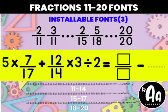 Fractions 11-20: The Display Typeface for Clearer Campaign Math