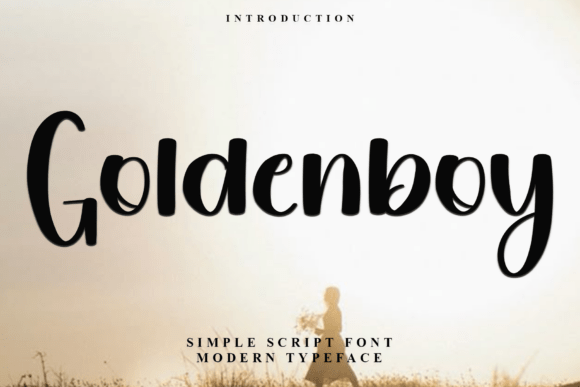 Goldenboy Typeface: A Festive Font for Editorial Magic