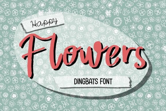 Happy Flowers Font Review: A Playful Dingbats Typeface for Creative Branding