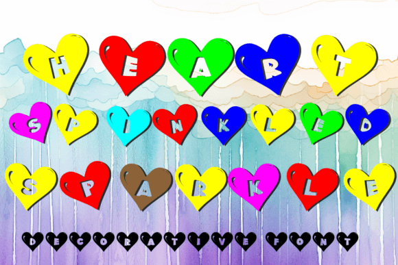 Heart Sprinkled Sparkle: A Playful Decorative Font for Modern Web Design