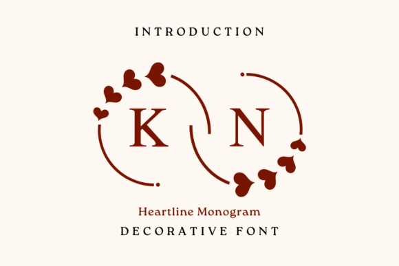 Heartline Monogram: A Delightful Typeface for Editorial Design