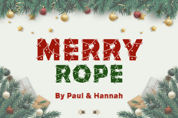 Merry Rope: A Festive Font for Editorial Design