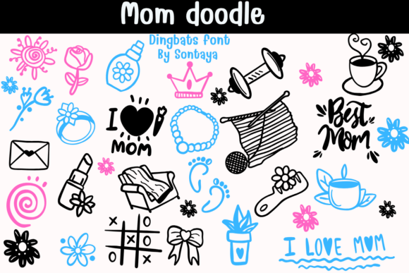 Mom Doodle: A Playful Typeface for Creative Campaigns