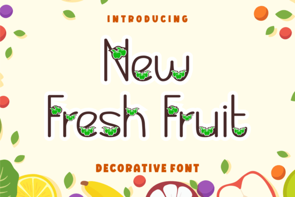New Fresh Fruit Typeface Review: A Feminine Display Font for Branding