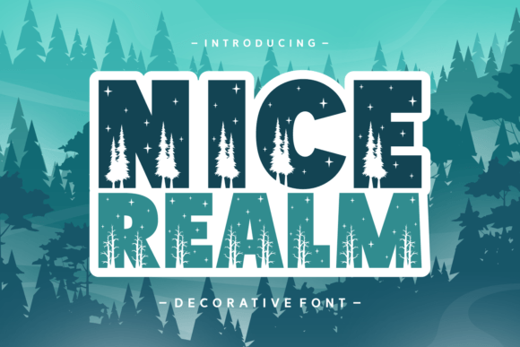 Nice Realm: A Decorative Font for Serene Digital Branding