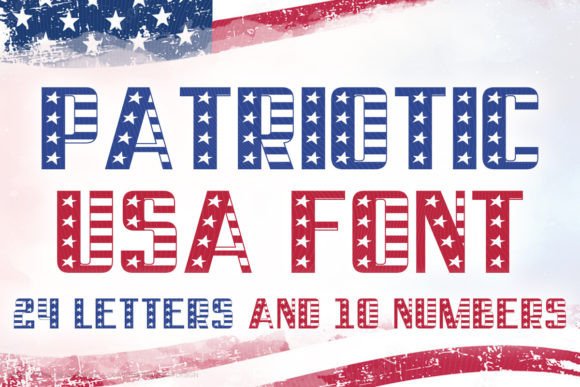 Patriotic Usa: A Bold Display Typeface for Editorial Design