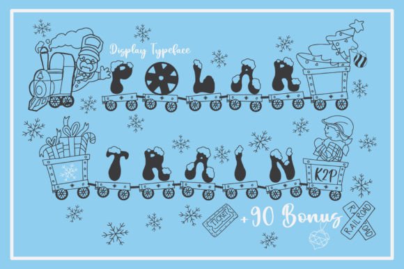Polar Train: A Festive Font for Creative Branding