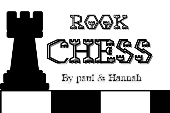 Rook Chess Typeface: A Bold Decorative Font for Brand Identity