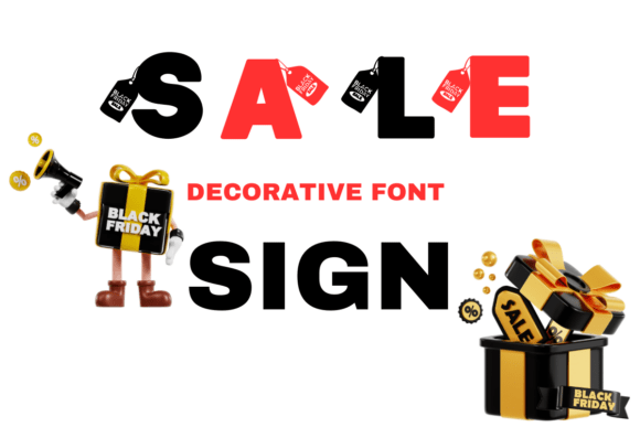 Sale Sign: A Decorative Typeface Review for Bold Branding