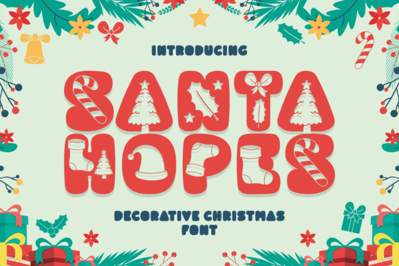 Santa Hopes Font: A Christmas-Typeface for Creative Makers
