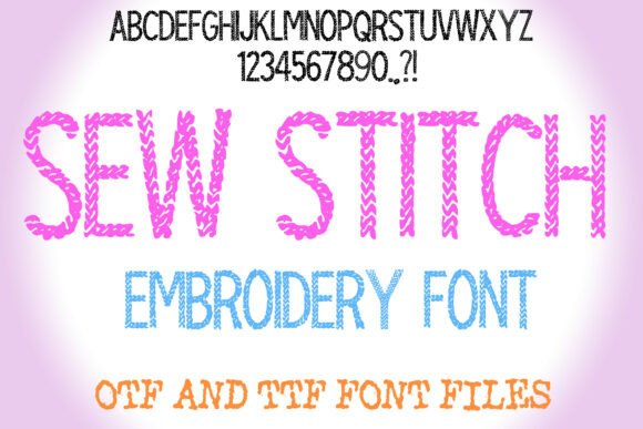 Sew Stitch Embroidery: A Quirky Font That Elevates Brand Identity