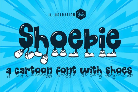 Shoebie: A Playful Decorative Typeface for Whimsical Branding