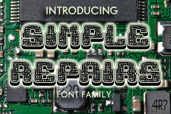 Simple Repairs: A Decorative Typeface for Bold Editorial Design