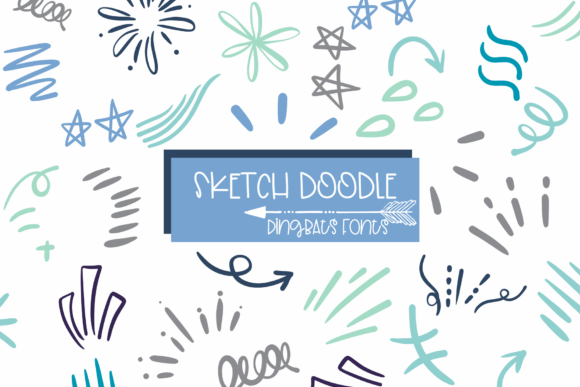 Sketch Doodle: A Whimsical Dingbats Font for Editorial Play