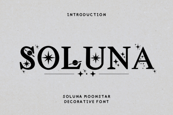Soluna: A Decorative Typeface for Web Design