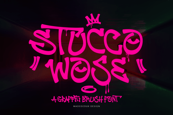 Stucco Wose: The 90s Hip-Hop Typeface for Handmade Branding