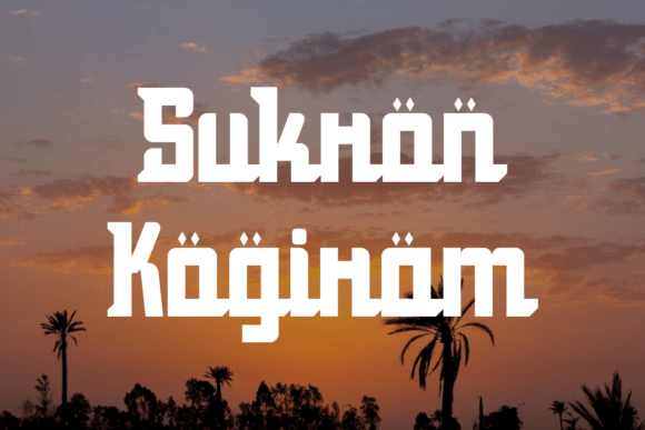 Sukron Kogiram: The Decorative Typeface for Bold Editorial Design