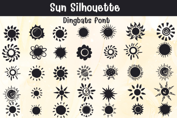Sun Silhouette Font: A Digital Design Delight for Web Projects